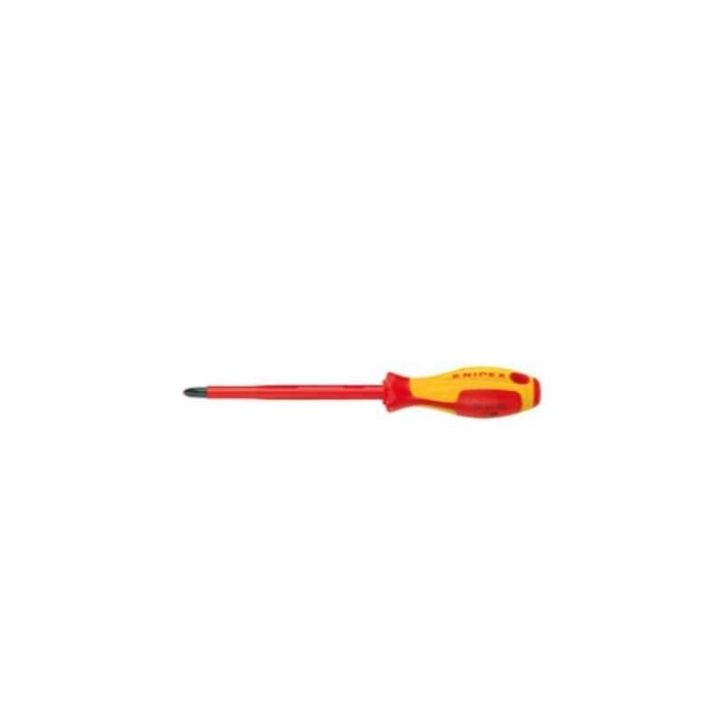 Knipex 27cm Red & Yellow Cross Slot Screwdriver, KPX-982403