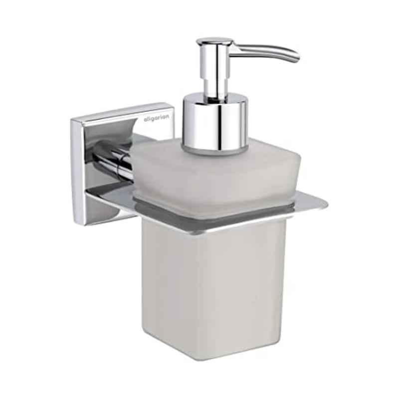 Aligarian Stainless Steel 202 Chrome Finish Wall Mounted Square Liquid Dispenser