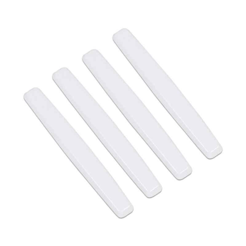 Kingsway 4 Pcs Universal Fit D1 White Car Door Edge Protection Guard Set for All Cars