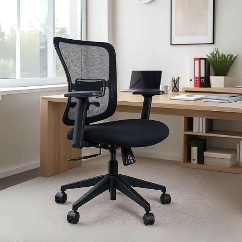 Havai Off Comfy Alpha Mesh Medium Back Black Ergonomic Chair