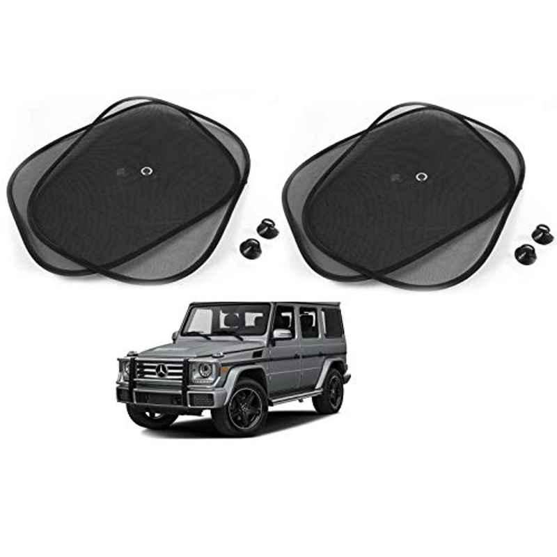 Kozdiko 4 Pcs Black Chipokoo Car Window Sunshade Curtain Set for Mercedes Benz G-Class, koz_79143