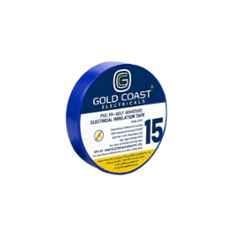 Gold Coast 15m Blue PVC Electrical Tape, 2192-BL
