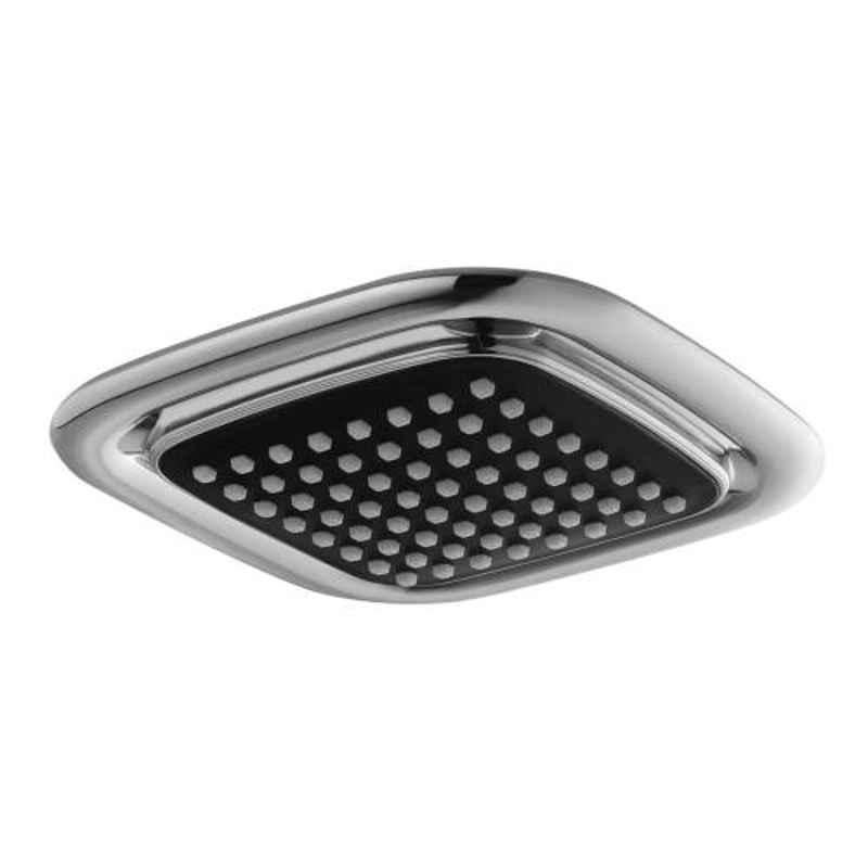 Somany Neo Black 4 inch 1 Fn OH Shower with Arm & Flange