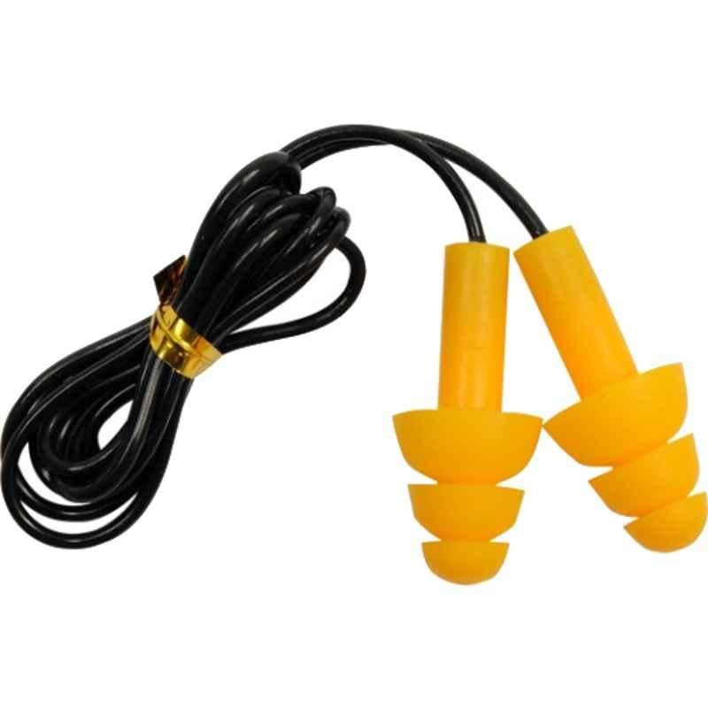 Yato Yellow Silicone Corded Ear Plug, YT-7456