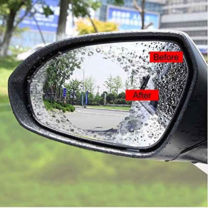Buy Miwings Waterproofing Anti Fog Anti Rain Safe Driving Car Rearview Anti-Fog  Film Window Mirror Rainproof Clear Waterproof Film (For Side Mirror (Round  Film) Pack 2) Online At Price ₹209