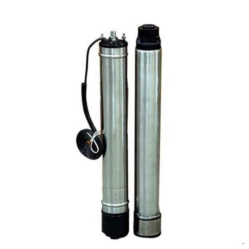 Oswal 3HP Single Phase V4 Oil Filled Borewell Submersible Pump, OSO-70I-1PH, Total Head: 236 ft