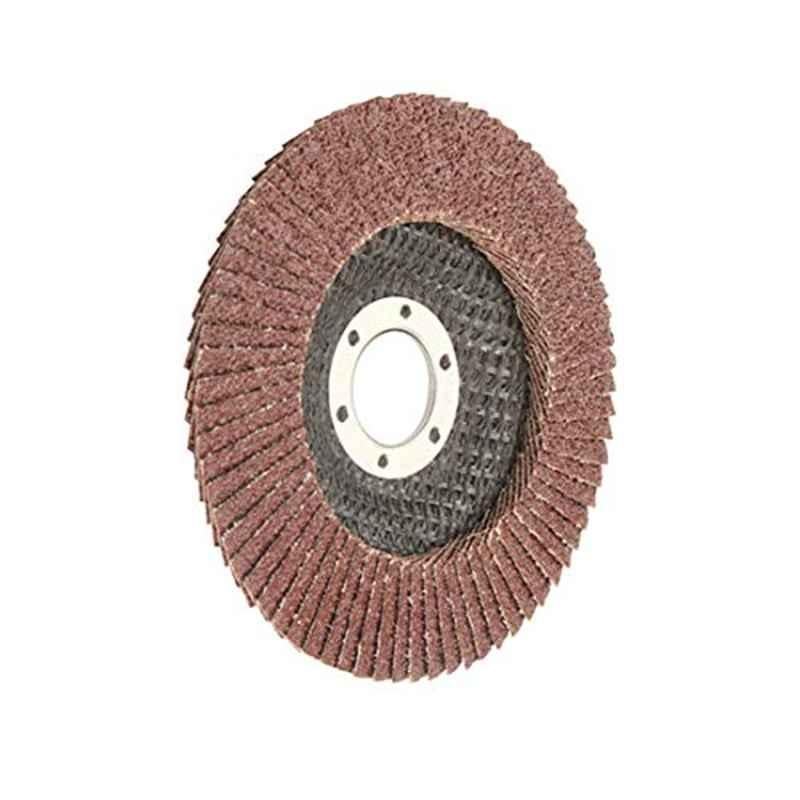 Wokin 115x22.2mm 120 Grit Aluminium Oxide Flap Disc (Pack of 10)
