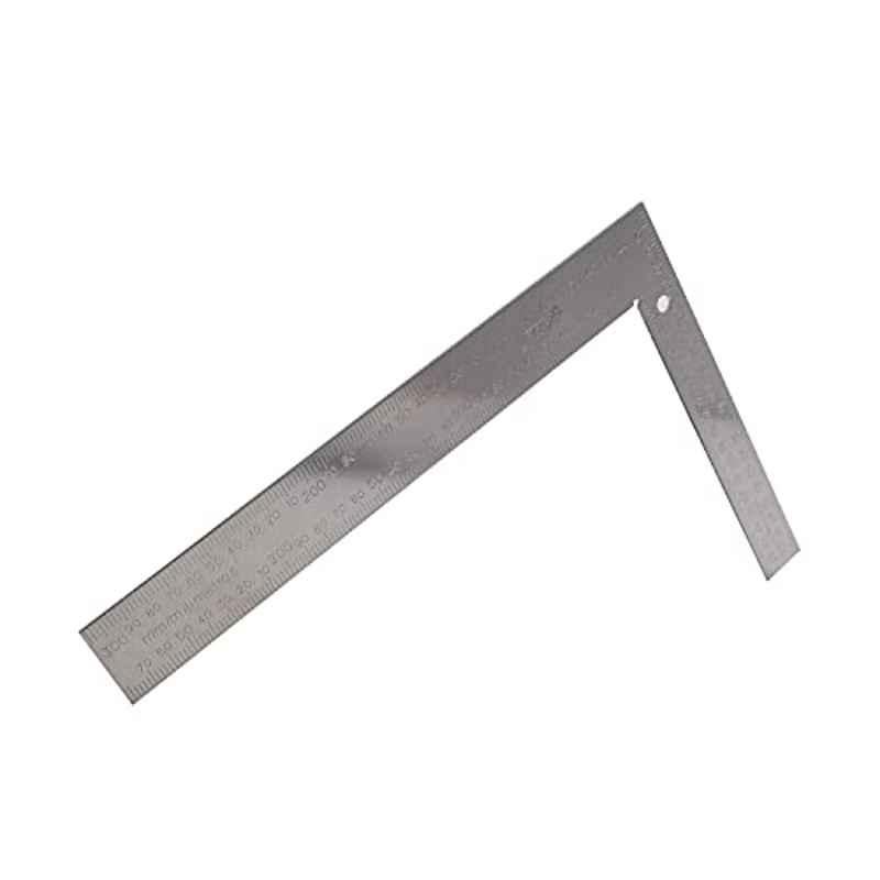 Max Germany 12 inch Steel Silver Right Angle Ruler, 328H-12