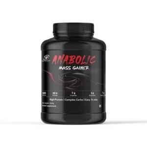 Muscle Performance 2.5kg Coockies & Cream Anabolic Mass Gainer with High Protein, High Carbs, Added Vitamins, Probiotics, Enzymes, 40g Protein, 680 Calories & 3g Creatine