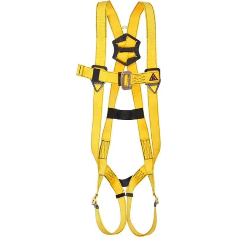 Karam Robust 3-Point Full Body Harness with Pass Thru Buckles & D-Ring, FAP15501 D