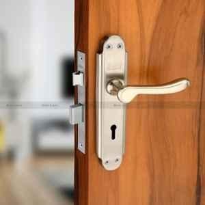 Duke 8 inch 25-40mm Stainless Steel Mortise Lock Set with 3 Keys & Brass Bolt, 309+2003SSKY