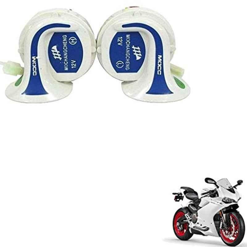Kozdiko 2 Pcs 18-in-1 Mocc Bike Digital Tone Magic Horn Set for Ducati 959 Panigale