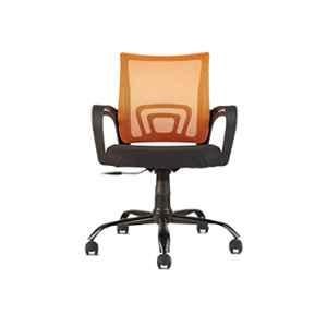 CELLBELL Zenith C107 Mesh Medium Back Orange Ergonomic Chair, CBHKFOC1257