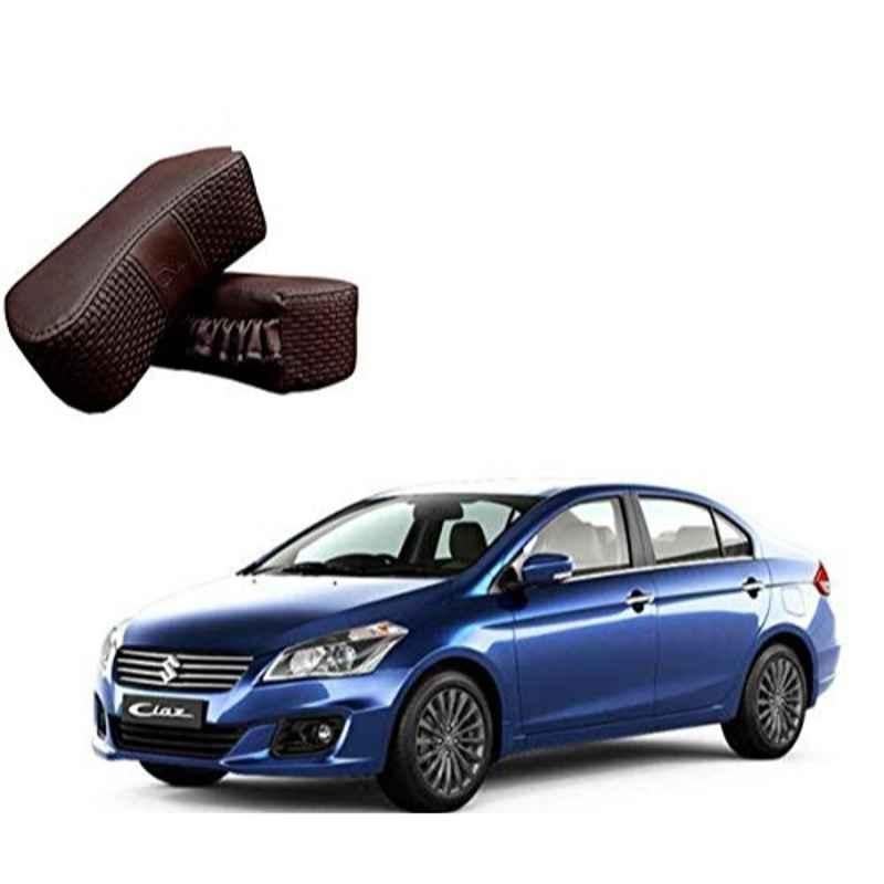 Kozdiko 2 Pcs Memory Foam Cola Neck Rest Cushion Pillow Set for Maruti Suzuki Ciaz Facelift 2018-Present