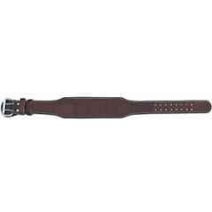 QUIT-X Suede Leather Black Double Prong Weight Power Lifting Belt, Size: Free