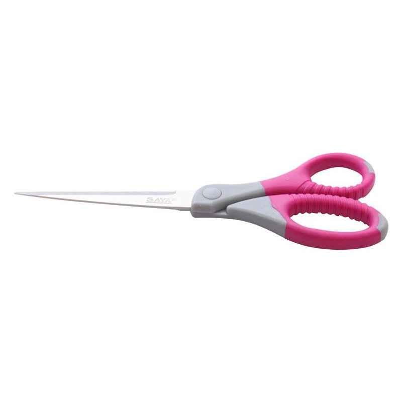 Saya SYSC211 Red & Black Soft Grip Scissors Special, Weight: 100 g (Pack of 20)
