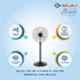 Bajaj Tez MK II Farrata 2500rpm Black Pedestal Fans, Sweep: 450 mm