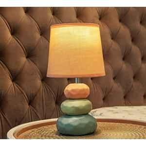 Magik Atmosfera 5W Ceramic Cantaloupe Table Lamp with E14 LED Bulb Included, TDAF000B1715