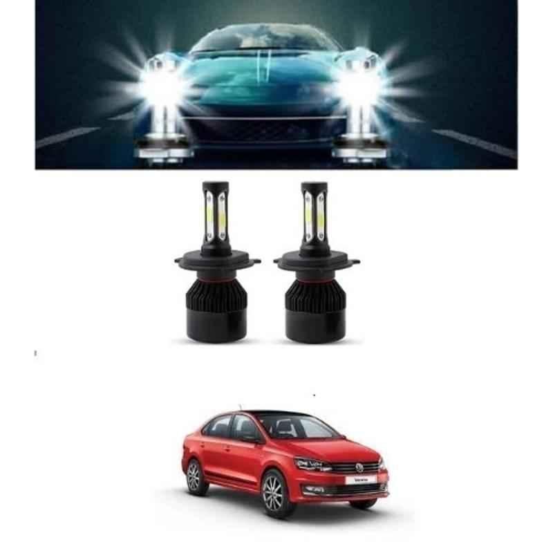 Trigcars 2 Pcs 75W High Power Water Proof Car LED Headlight Bulb Set for Volkswagen Vento, TRIG72WATTS0275