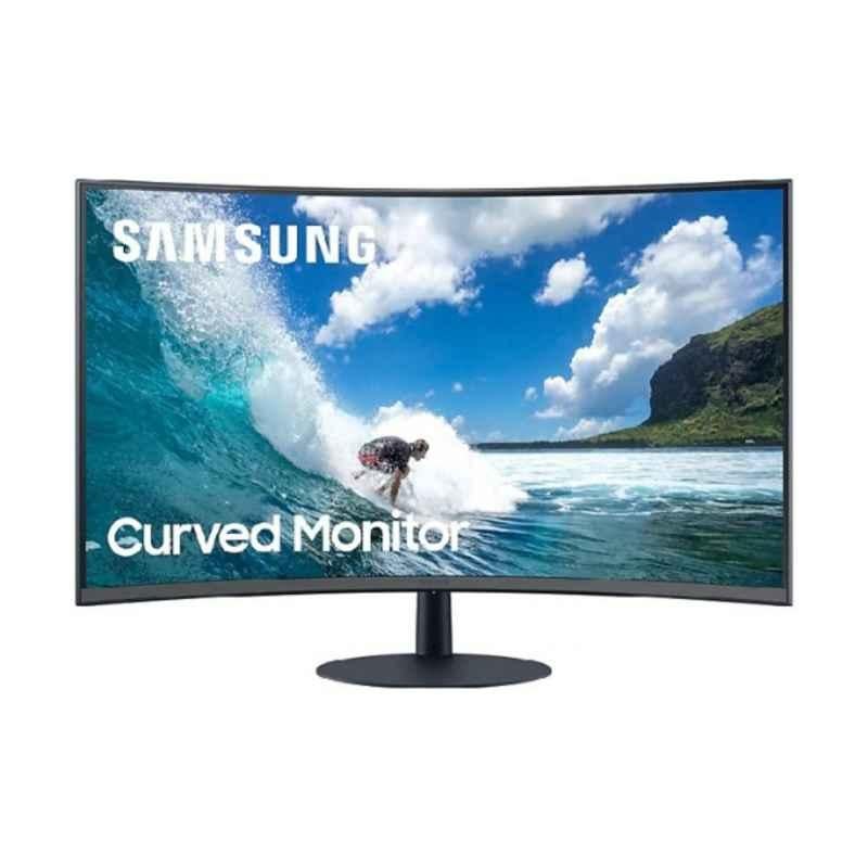 Samsung 24 inch 1000R Dark Blue & Gray Bezel Less Curved Monitor, LC24T550FDMXUE