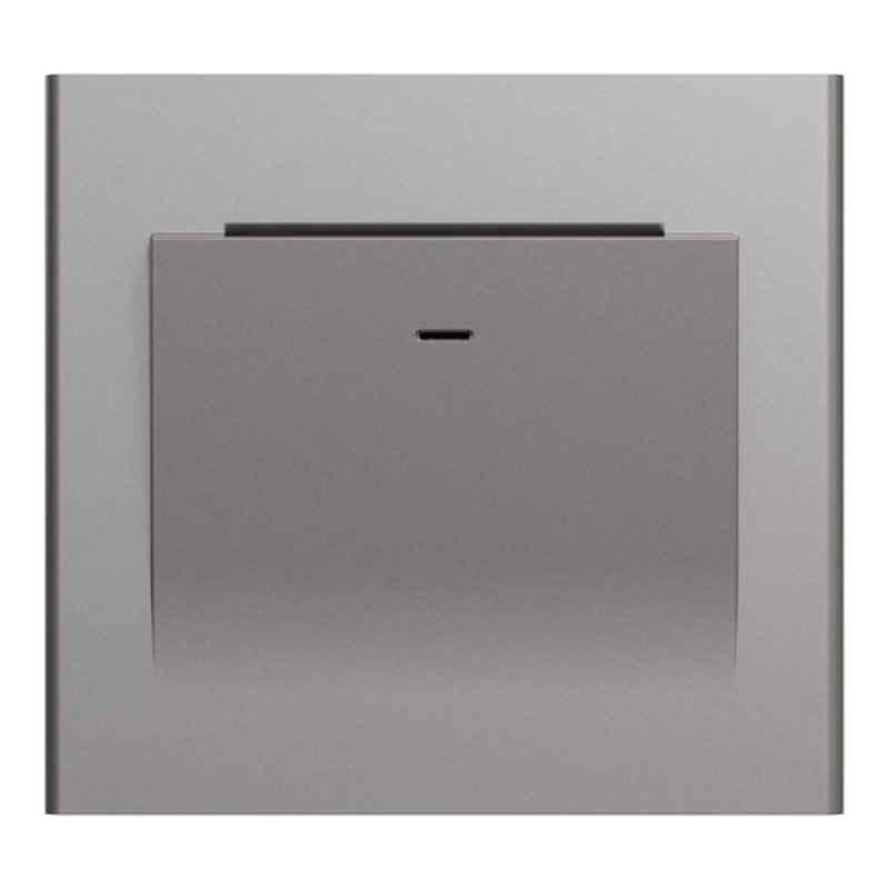 Schneider Electric Unica Pure Plus 16A 2 Modules Warm Grey Electronic Keycard Switch, NUPCEKCSW_WG