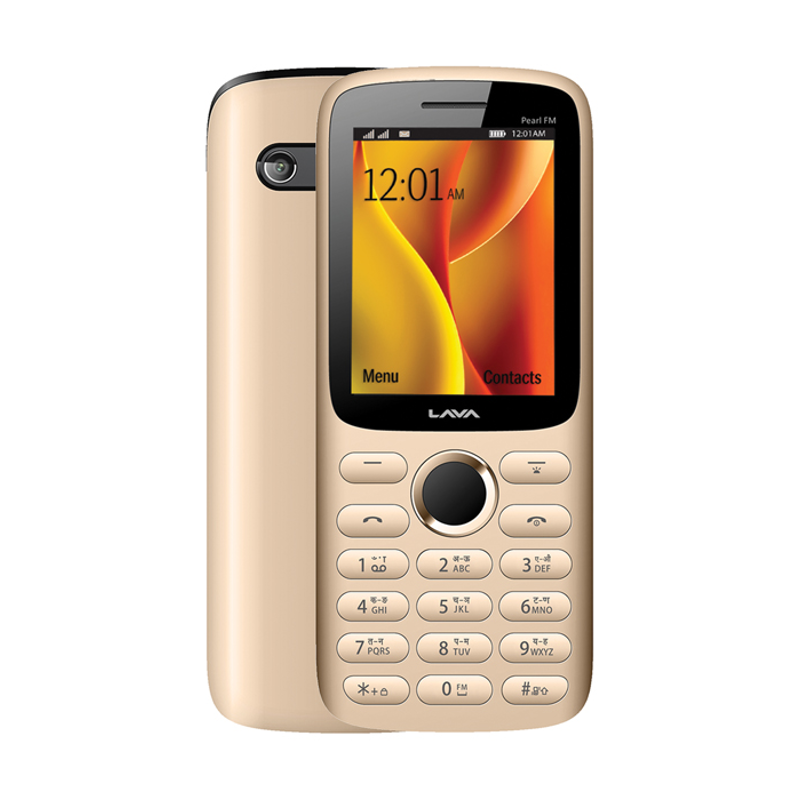 Lava 32 GB 2.4 Inch Black & Gold Feature Phone