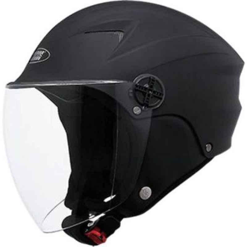 Studds Dame Open Face Black Motorbike Helmet, Size (S, 560 mm)