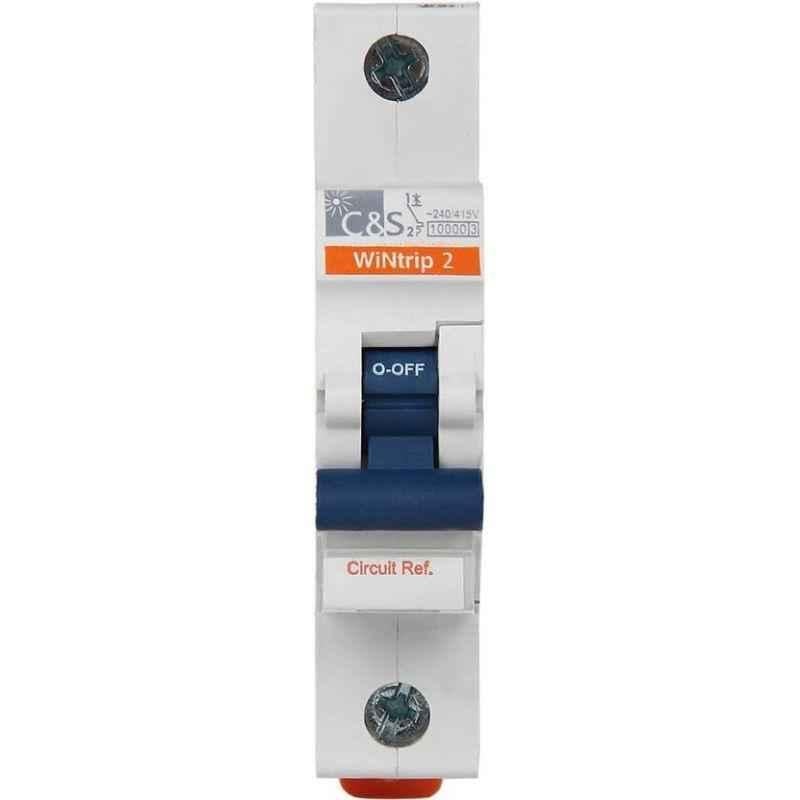 C&S Wintrip2 10A C Curve SP MCB, CSMBS1C10