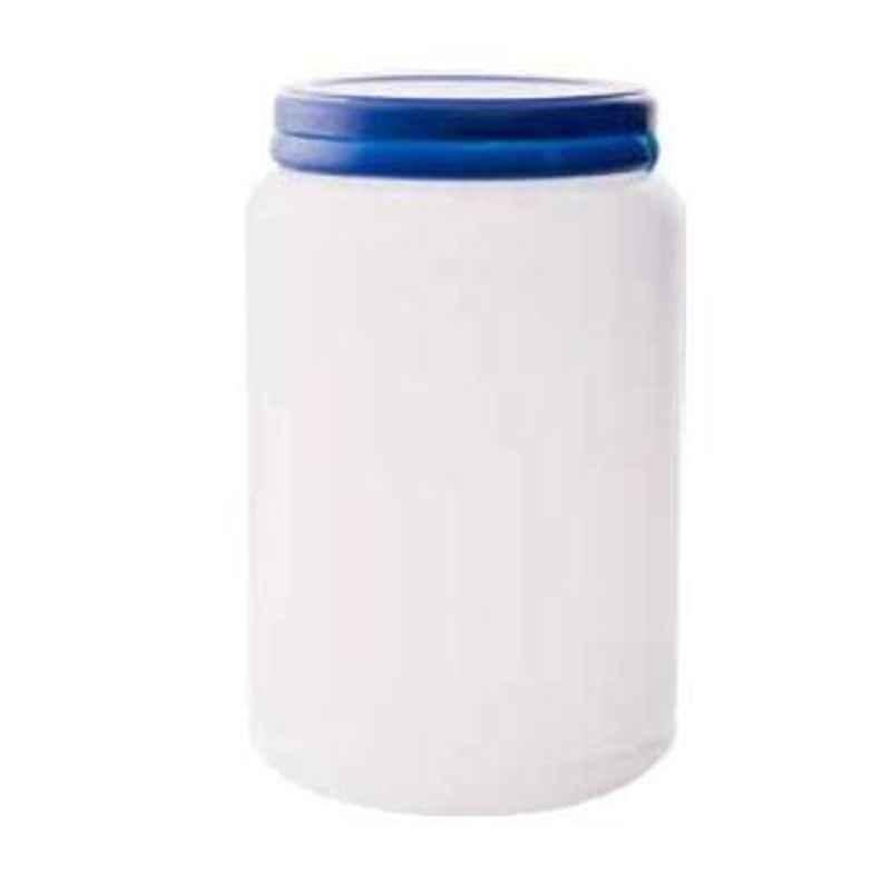 Abdos 12Pcs 1500ml HDPE Wide Mouth Jars with Pressure Seal Cap, P11613