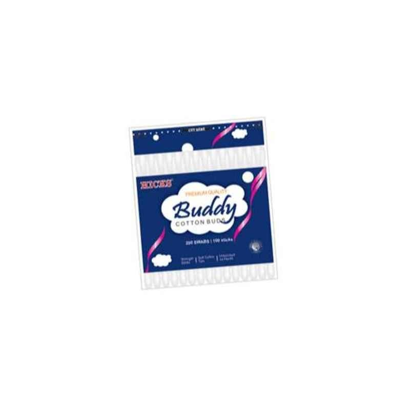 Hicks 200 Swabs Buddy Economy Ear Buds Packet, HB-01