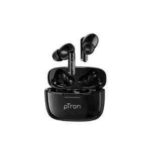 Ptron Bass Buds Duo Black Bluetooth Earbuds with Mic