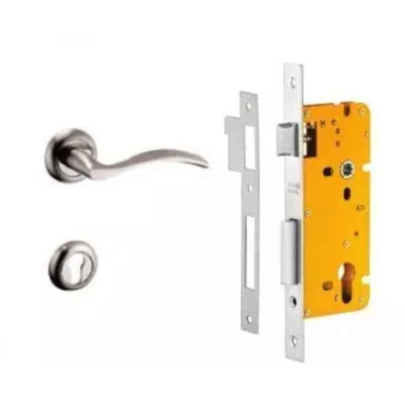 Dorset ML Series Serena Stainless Steel Silver Chrome Finish Door Handle Lock Set with