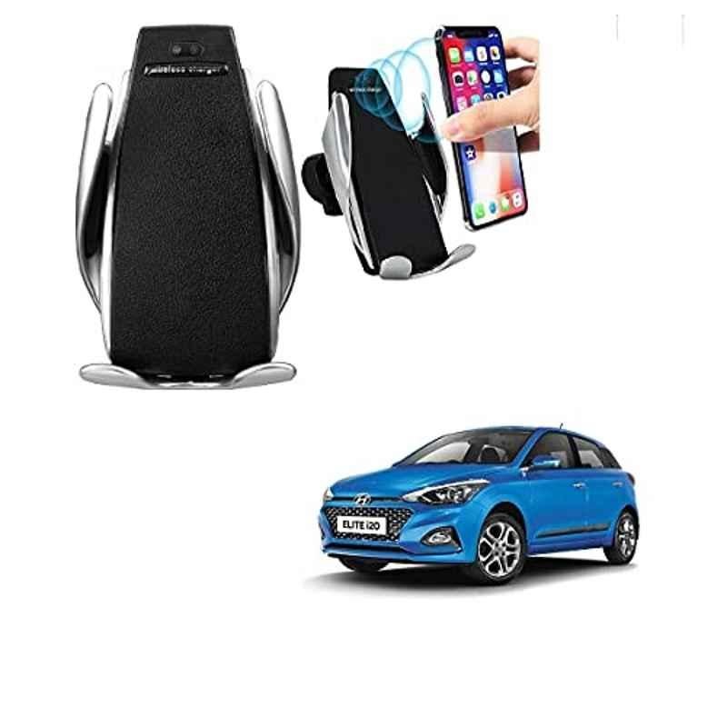 Kozdiko 10W Silver Wireless Car Mobile Charger with Infrared Sensor for Hyundai Elite i20