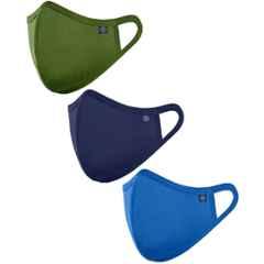 Wellstar 3 Pcs 3 Layer Cotton Anti Pollution Reusable Face Mask Set, MASK2651