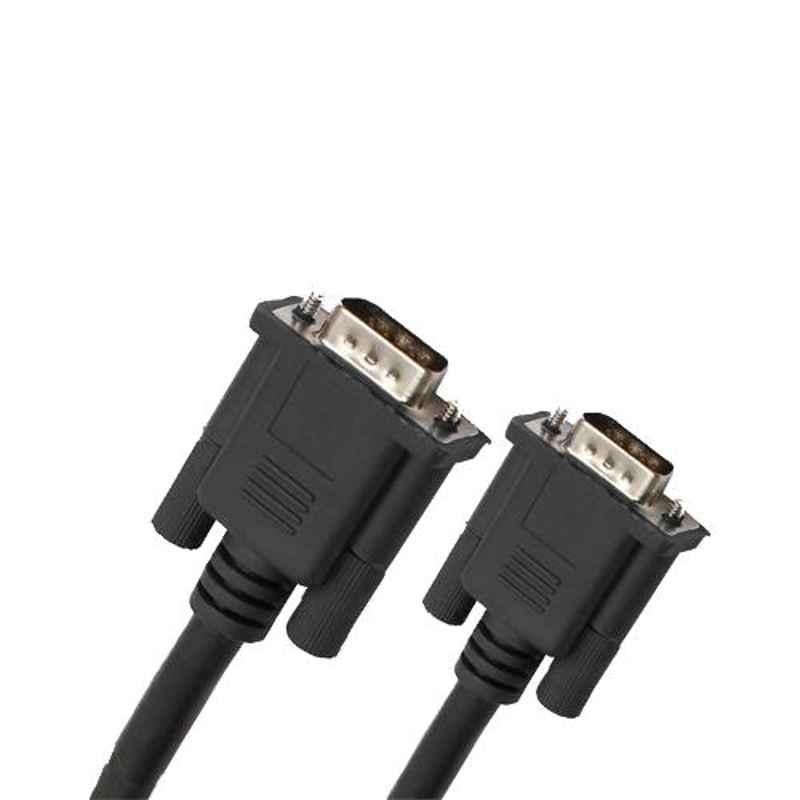 Logic 3m PVC & Copper Black Male to Male VGA AV Cable, LG-VC3M