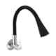 Spazio Fusion Flexo Smartbuy Flexible Black Sink Faucet with Wall Flange & 360 deg Moveable Spout
