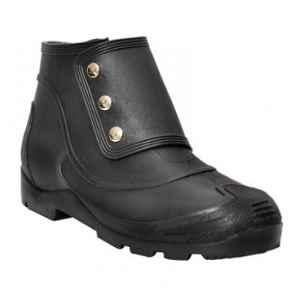 Hillson No Risk 1 inch PVC Steel Toe Black Gumboots, Size: 6