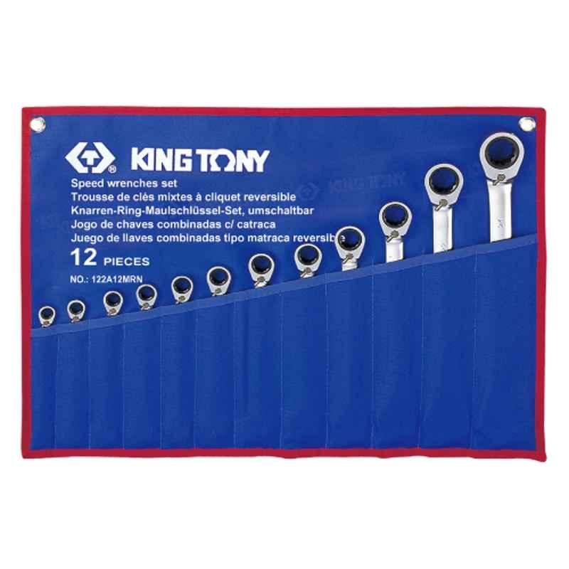 12PC. REVERSIBLE SPEED WRENCH SET 8~24MM