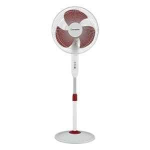 Crompton Gale Plus 120W White & Red High Speed Pedestal Fan, PFHSGALPL16WTR, Sweep: 400 mm