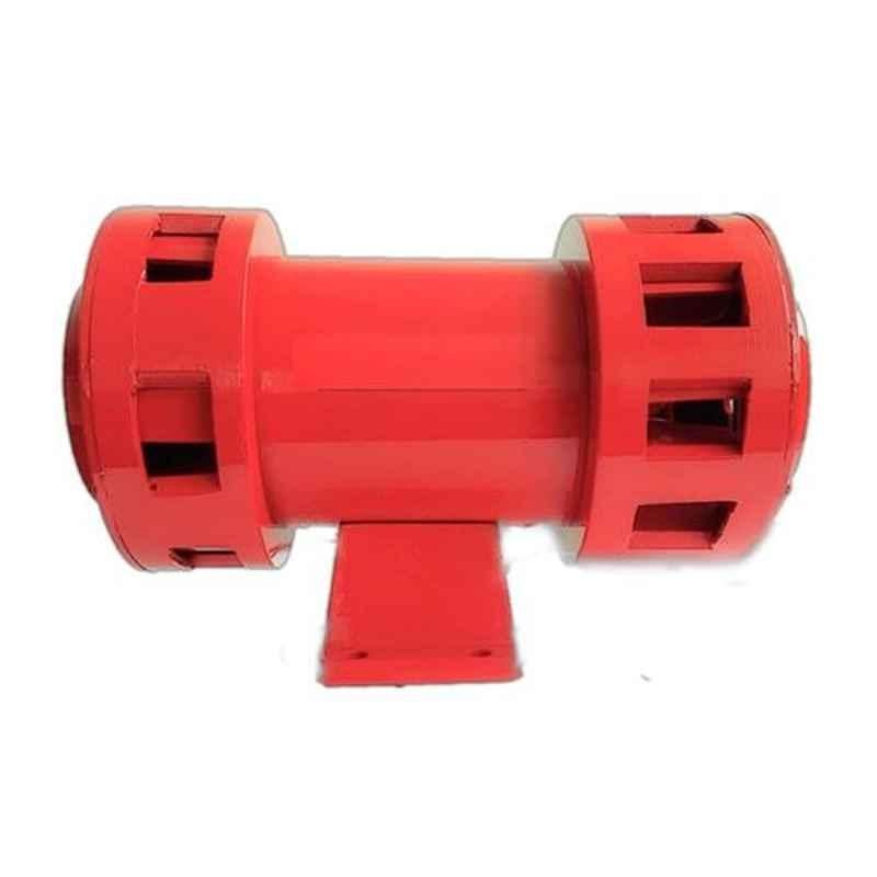 Hanutech 220VAC 2.5km Steel Red Heavy Duty Double Mounted Industrial Hooter