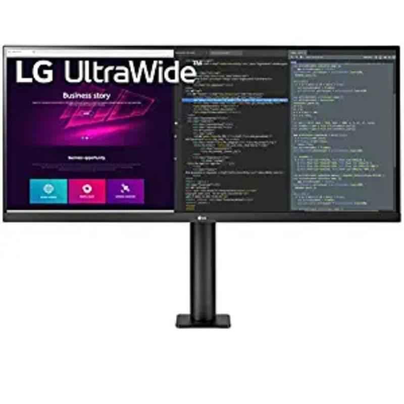 LG Ultrawide 34WN780 34 inch (3440x440p) Monitor Ergo Stand, QHD IPS (Srgb 99%) HDR 10, USB Hub (2 Up 1 Down) 2xHdmi, Display Port, Inbuilt Speaker (14Wx2), Black