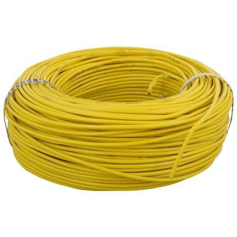 Anchor 1 Sqmm Yellow Advance-FR Project Coil Flexible Cable, P-27390, Length: 180 m