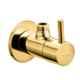 Aquieen Luxury Series Brass Gold Angle Valve with Wall Flange