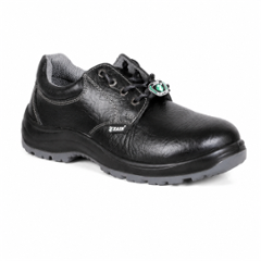 Zain Safety S1-SR Hammer Genuine Leather Steel Toe Black Safety Shoes, Size: 9