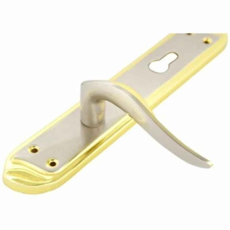 Robustline Multicolour Brass & Chrome Lever Handle with Lock