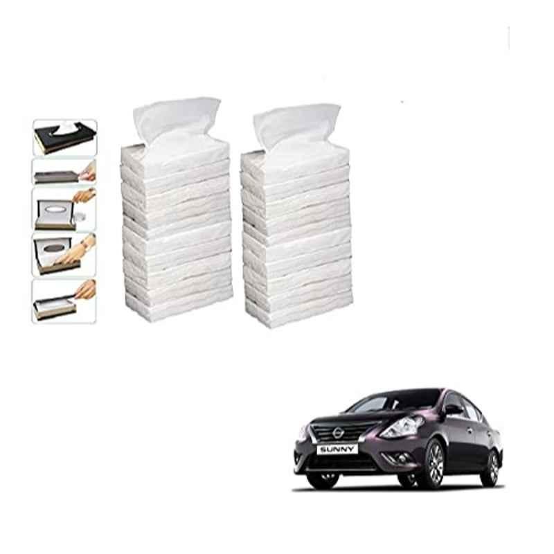 Kozdiko 100 Pulls Dispenser Box Refiller Tissue Paper with 200 Sheets for Nissan Sunny (Pack of 20)