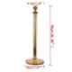 Ladwa 2 Pcs Stainless Steel Queue Manager Pillar Set with Velvet Rope, LSI-QPG-BLRP2