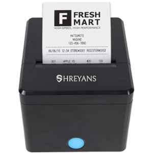 Shreyans 80mm Black USB & Bluetooth Thermal Billing Printer with Auto Cutter, SRS-KP307