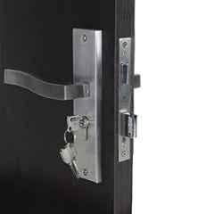 Handle Waala Viva-CYS 8 inch 60mm Stainless Steel Silver Cylindrical Plate One Side Key Mortise Door Lock Set