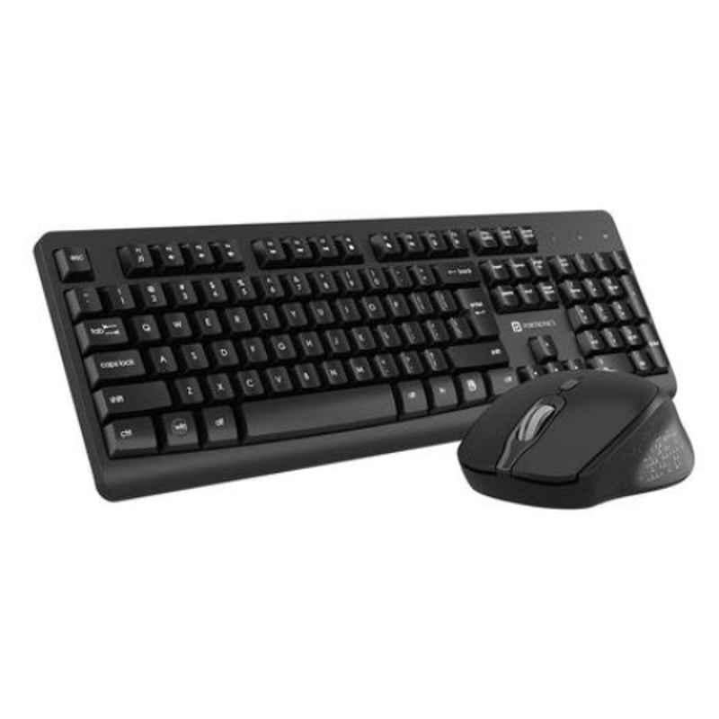 Portronics Key3 Black Multimedia Wireless Keyboard & Mouse Combo, POR 346